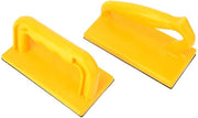 Pushsticks 2 pezzi - Veicolo di sicurezza - Manico di legno - Blocco di scorrimento per legno - Costruzione robusta - Manico di plastica giallo