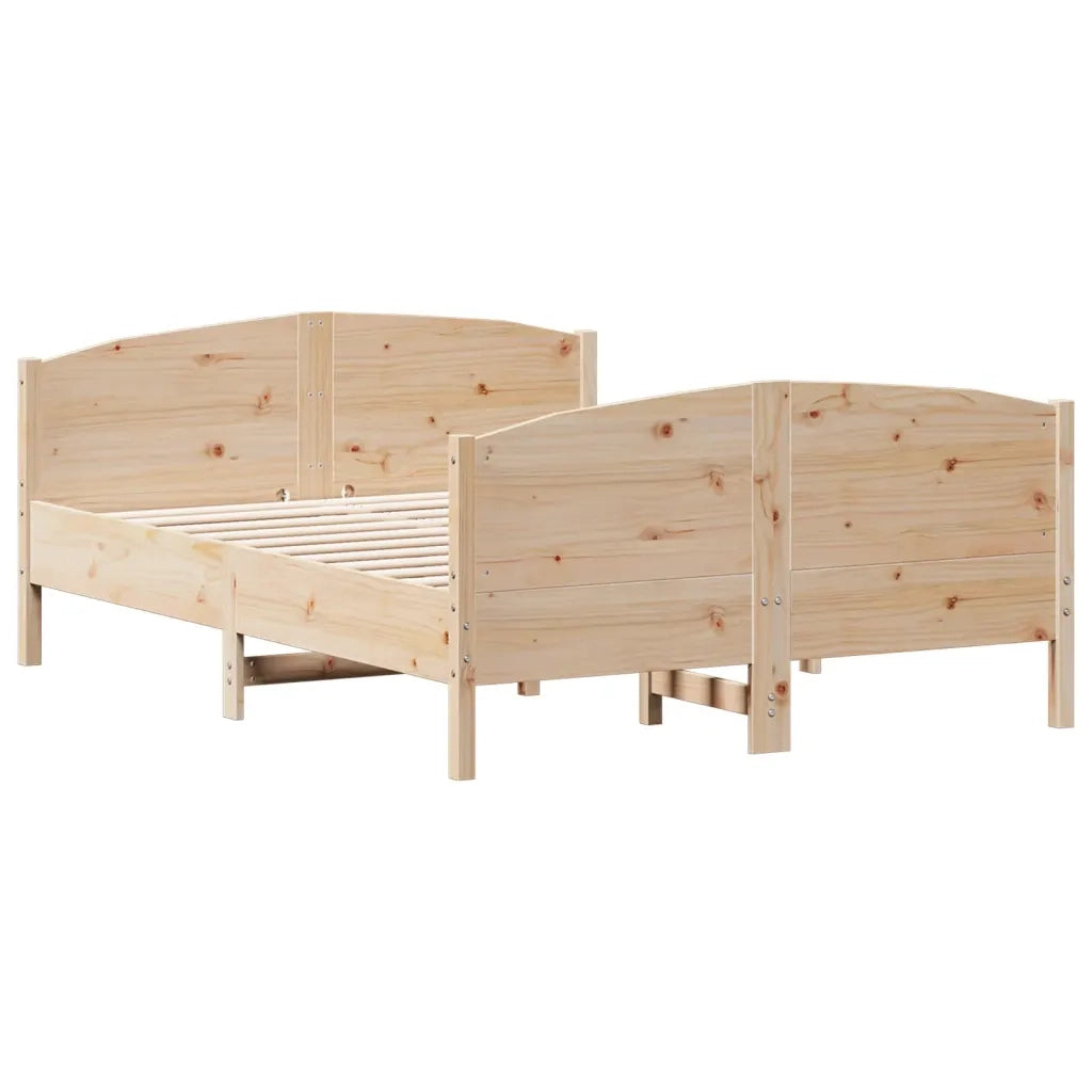 vidaXL Letto senza Materasso 140x190 cm in Legno Massello di Pino