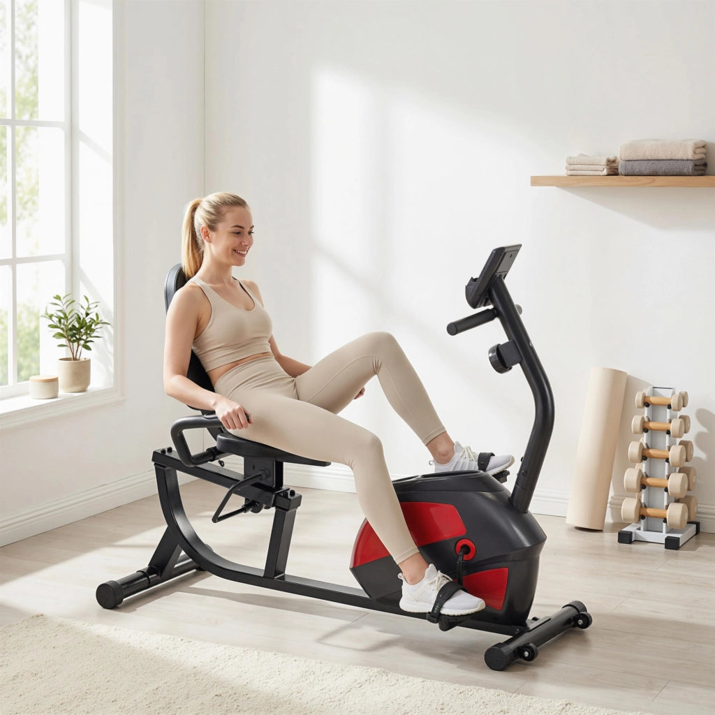 Bicicletta da camera con resistenza regolabile ¨C zephmum ¨C display LCD, nero