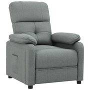 Poltrona | Sedia Relax Reclinabile in Tessuto Grigio Scuro