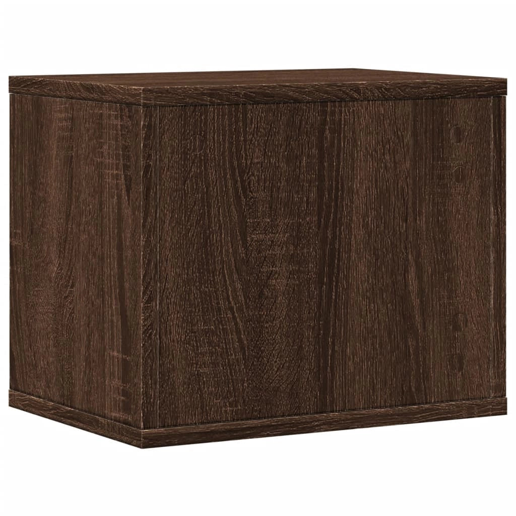 Mobiletto portaoggetti per ufficio 36 x 26 x 29,5 cm marrone 02_0043552