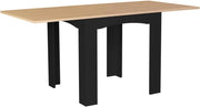 Tavolo da pranzo allungabile DONA 4-8 persone piano in faggio nero 80-160 cm
