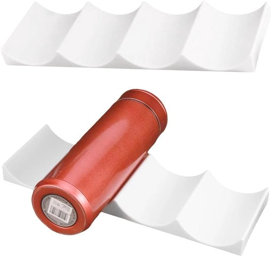 Organizzatore per bottiglie antiscivolo per frigorifero - Materiale in PP resistente e duraturo - Adatto per frigoriferi - Organizzatore per frigorifero in plastica.