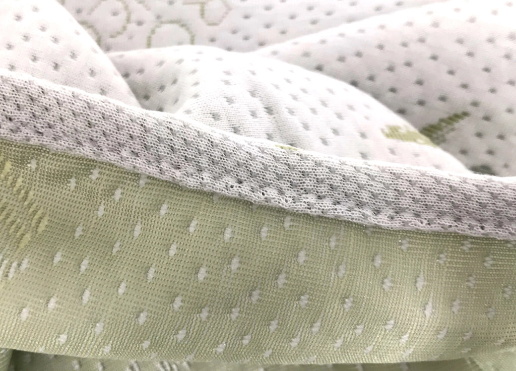 Coprimaterasso Imbottito Elasticizzato Anallergico Federe Cuscino Letto Made Italy - Piazza E Mezza - Aloe