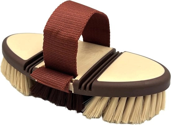 Scopa a spazzola per criniera - Scopa per pulire crini - 1 pezzo - Cappuccino