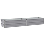 Letto rialzato da giardino Grigio 160 x 40 x 24 cm 8006321