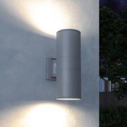 YORK Applique muro parete lampada doppia emissione LED attacco E27 luce giardino facciate ingresso 230V