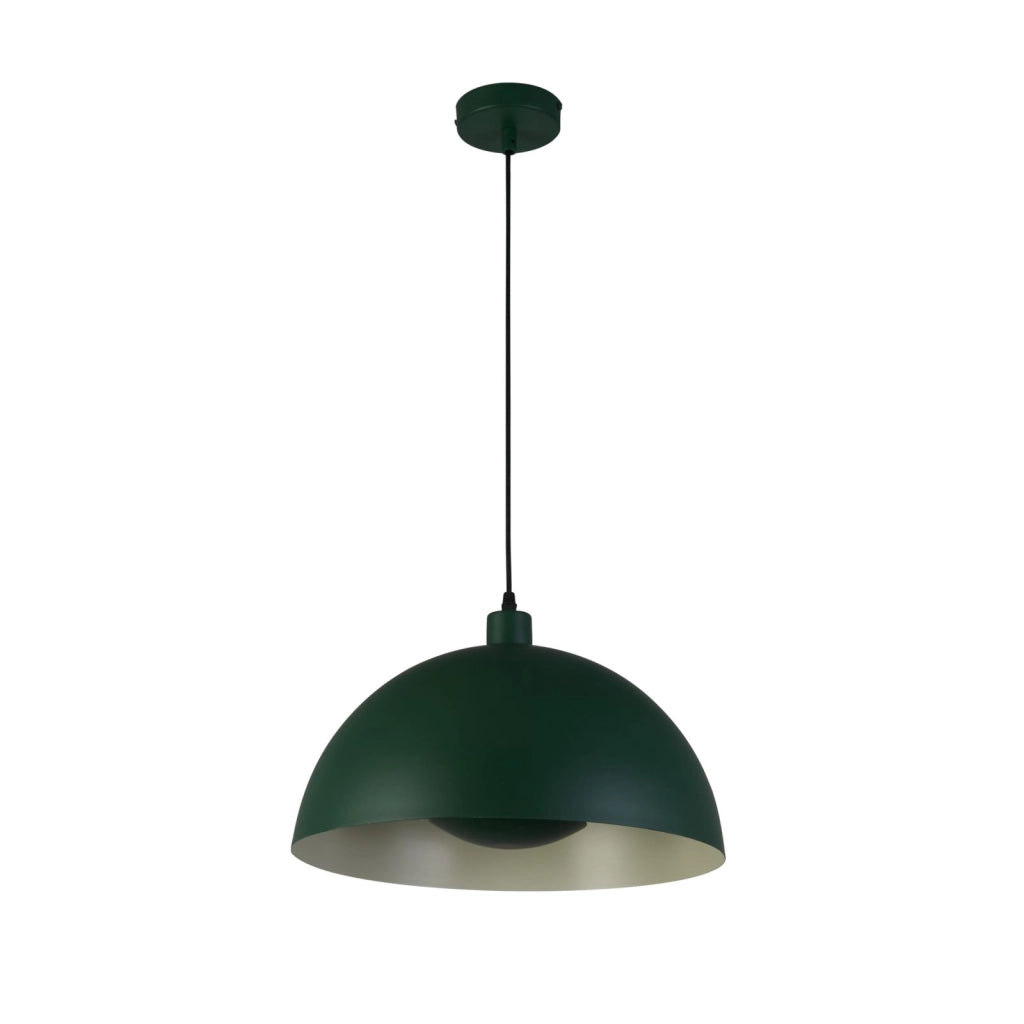 Ciondolo Mars 1LT, metallo verde opaco e interno crema