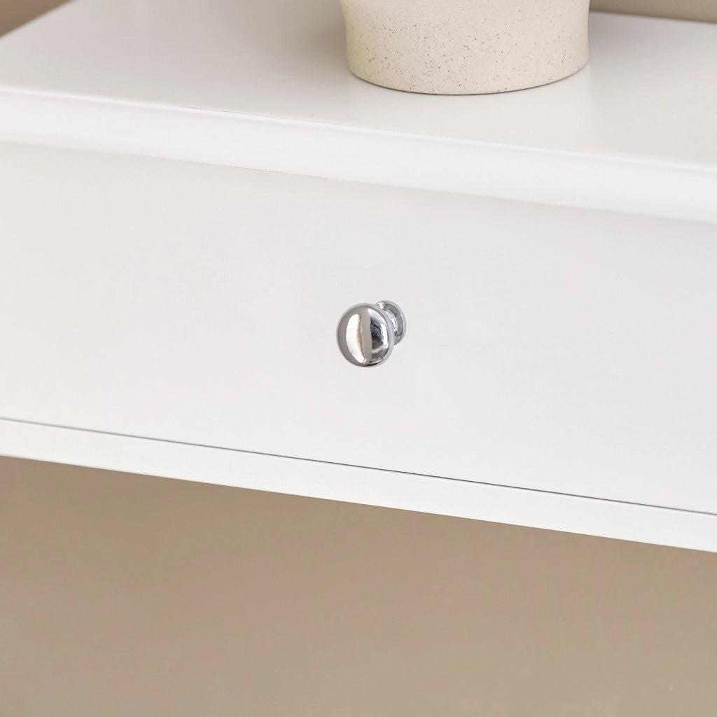 SoBuy FRG43-W Mensola con cassetti, Libreria, porta gioielli a chiavi,bianco