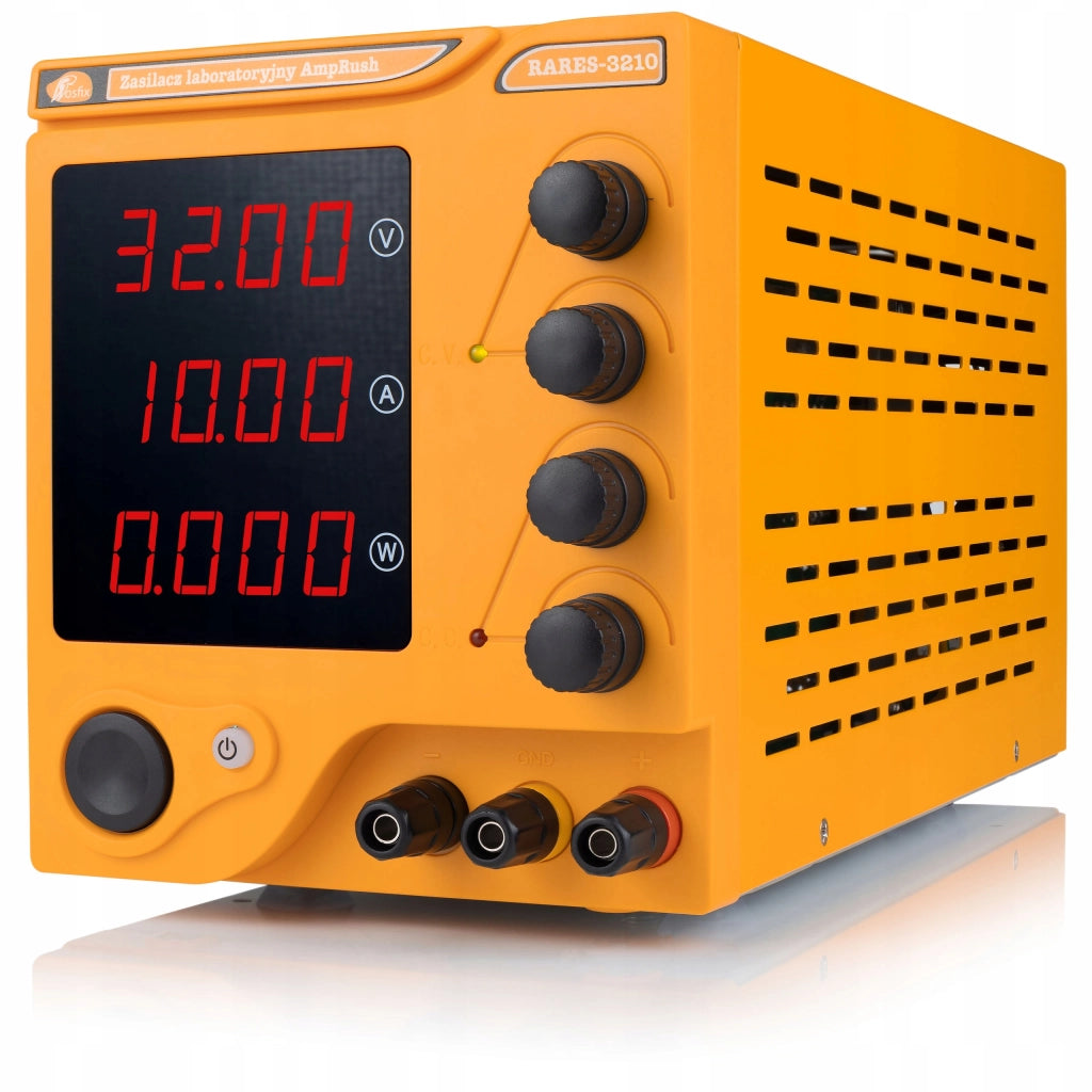 Zasilatore da Laboratorio AmpRush RARES-3210 32V 10A – Alta Precisione e Sicurezza | Display ad Alta Risoluzione