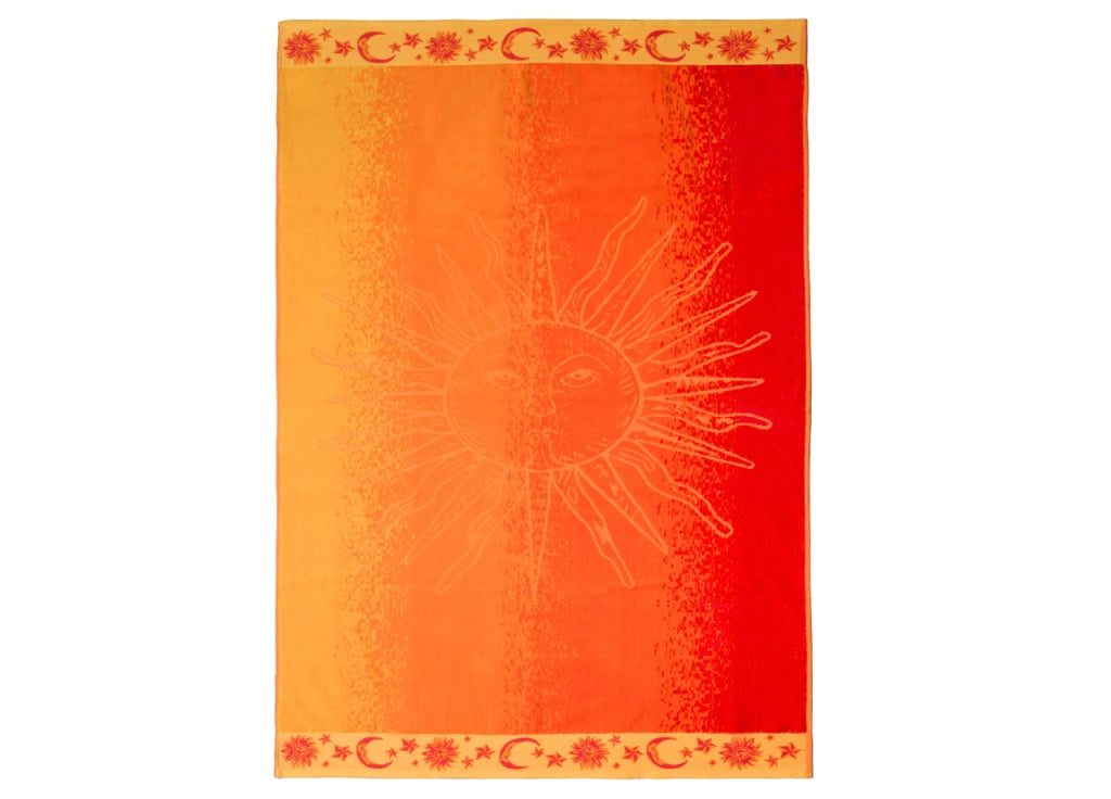 Telo Mare Jumbo Grande Jacquard Spugna Asciugamano Spiaggia - Telo Mare - Jafar Arancio