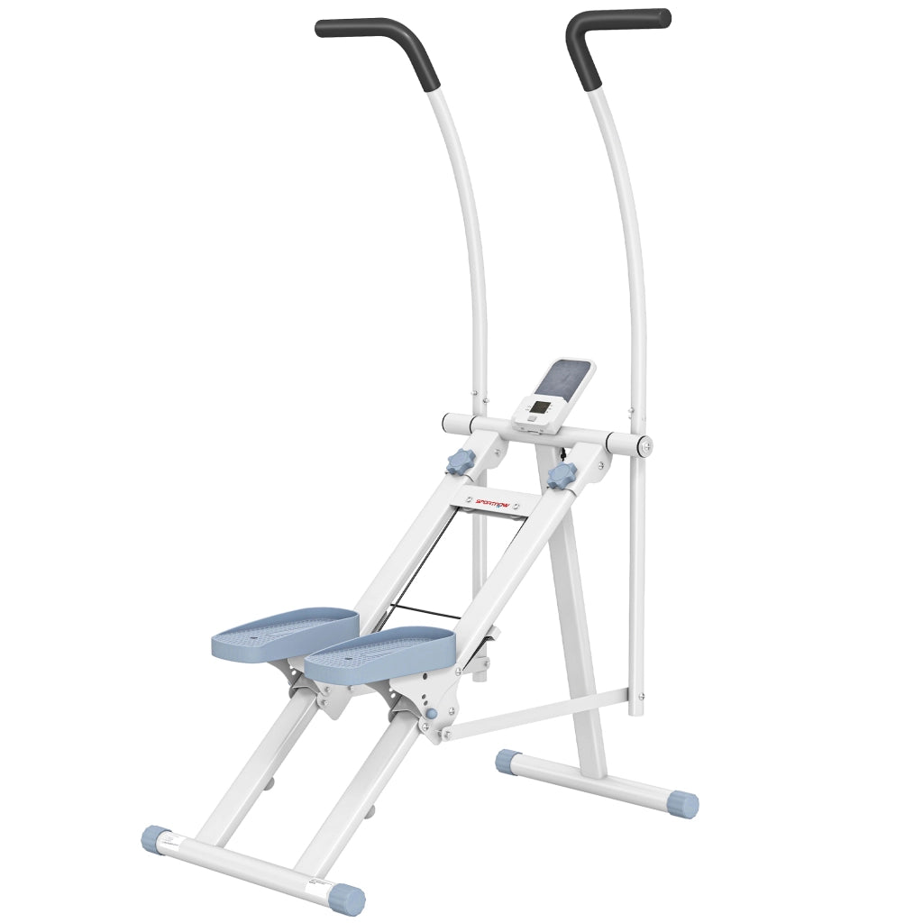 Stepper Pieghevole per Palestra Domestica ¨C Minimal ¨C Bianco 85x80x142 cm