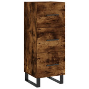 Credenza | Madia | Buffet da pranzo | Armadio da pranzo Rovere Fumo 34,5x34x90 cm in Legno Multistrato
