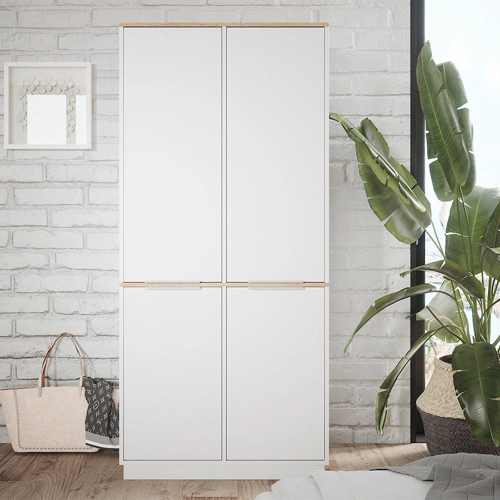 Vicco Scaffale per file Bianco 82 x 179 cm con 6 ripiani