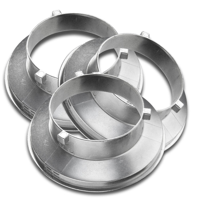 Walimex set di 3 adattatori softbox Aurora/Bowens