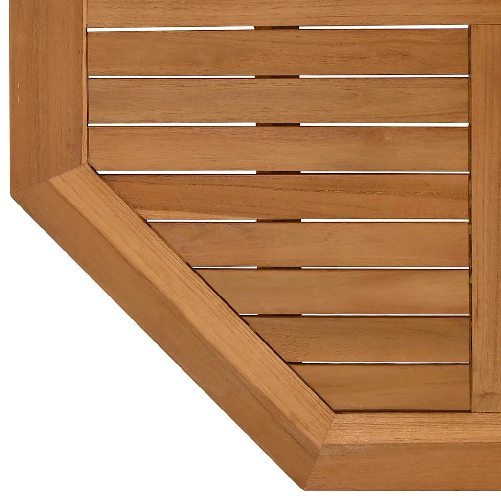 Piano per Tavolo | Superficie Tavolo | Piano Scrivania 90x90x2,5 cm Ottagonale Legno Massello di Teak