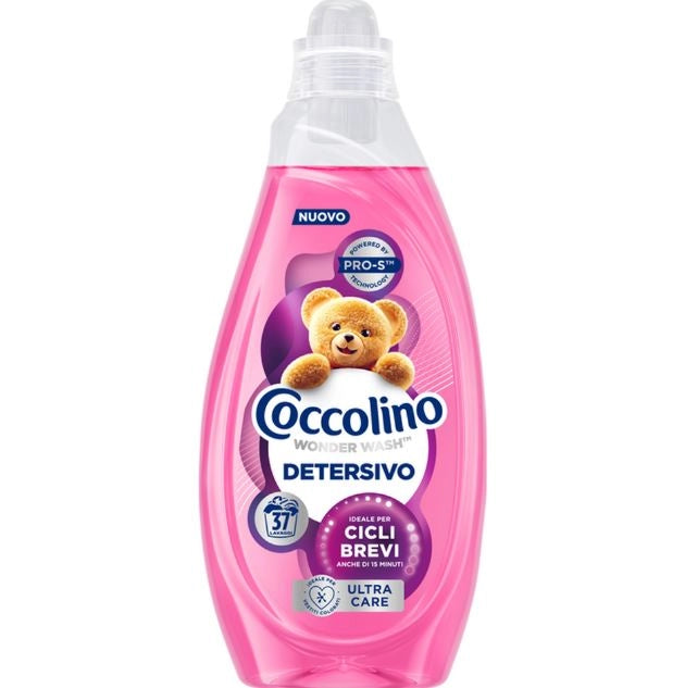 COCCOLINO DETERSIVO LIQUIDO CICLI BREVI DA 1,48LT FOMATO 37 LAVAGGI ULTRA CARE