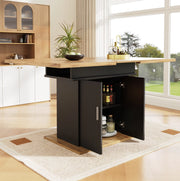 Tavolo da pranzo allungabile 110-140x70x76 cm; MDF nero