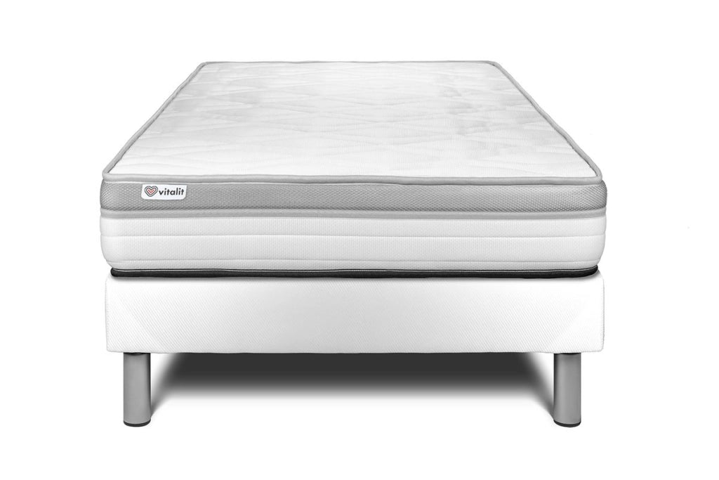 Letto con materasso VITAL RELAX 120 x 200 cm Rete kit Bianco