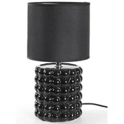 Trade Shop - Lampada Abat Jour Da Tavolo Scrivania Comodino Ceramica Moderna 33x18 Cm 837388 -