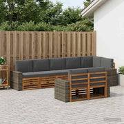 Set di divani da esterno 8 pz Poliestere 3384518