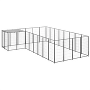 Gabbia per Cani Nera 10,89 mÂ² in Acciaio   cod mxl 52674
