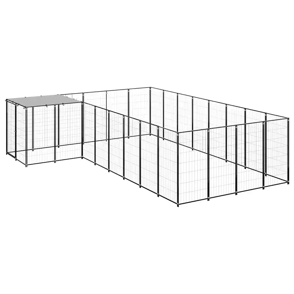 Gabbia per Cani Nera 10,89 mÂ² in Acciaio   cod mxl 52674