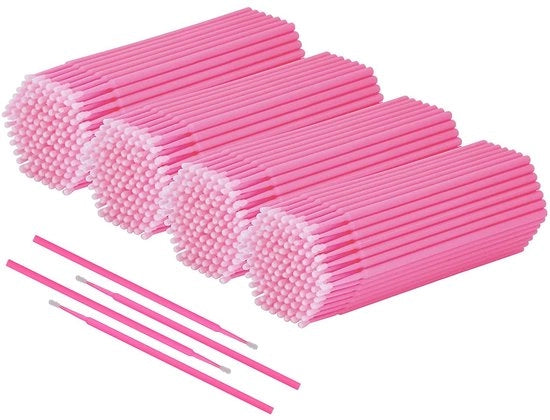 Set di pennelli per trucco a setole morbide 400 pezzi - pennelli per ciglia - applicatore di trucco - orale - pulizia - testa di pennello flessibile - pennelli per trucco