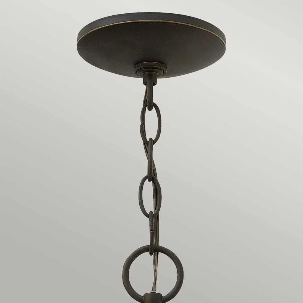 Lampada sospensione esterna loft bronzo E27 Hinkley Quincy