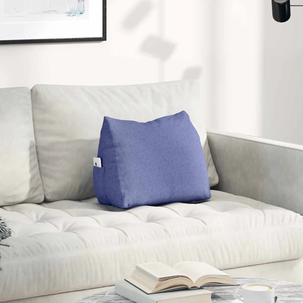 Cuscino per Schiena Blu jeans 45 x 20 x 35 cm Tessuto 42015016