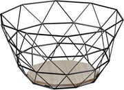 Scatola metallica design industriale nero per verdure frutta pane - 145x28x28 cm