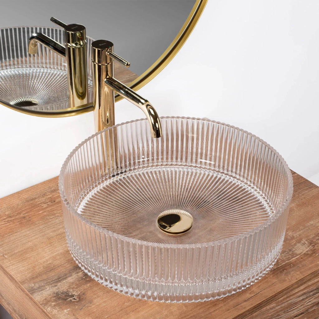 Lavabo Da Appoggio Rea Ingrid Transparent