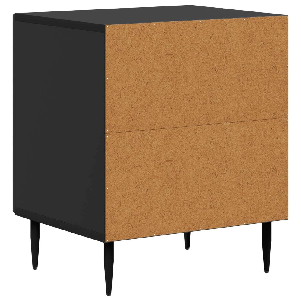 Armadio da Notte Nero 43 x 34,5 x 50 cm Legno ingegnerizzato 894797