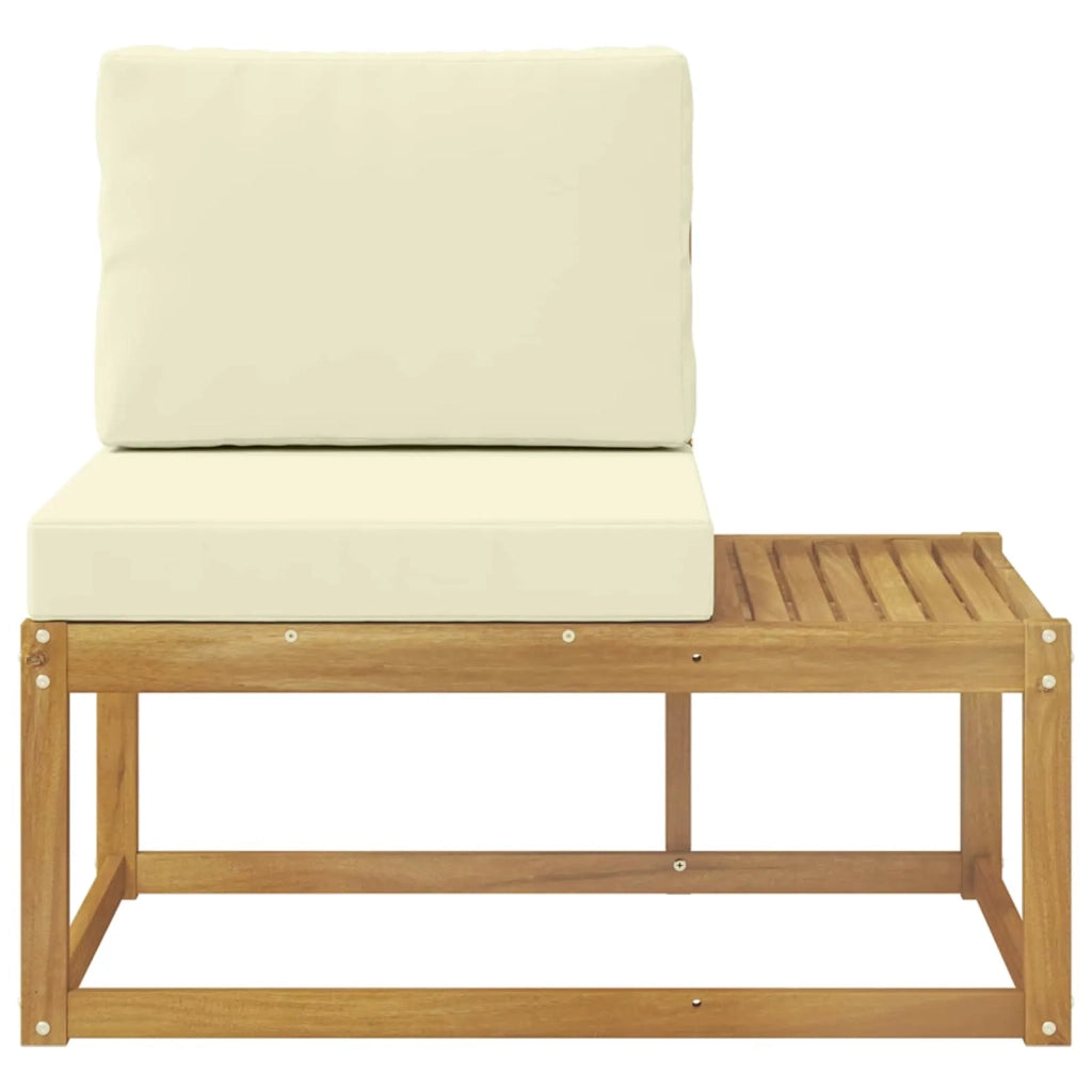 Divano da Esterno con cuscino-Divano da Giardino Bianco 91 x 63 x 73 cm 899382