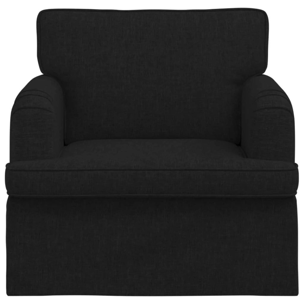 Divano Nero 84 x 80 x 85 cm Tessuto