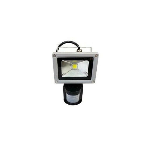 Faro LED 10W Faretto Slim Con Sensore Movimento Pir Crepuscolare ip65 - ZENCOCCO
