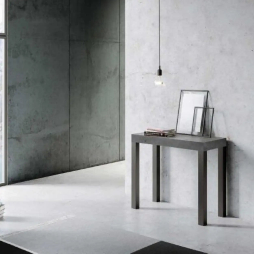 Consolle allungabile 90x40/196 cm Everyday Small cashmere gambe antracite