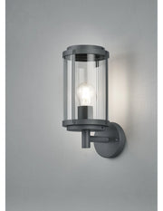 Applique Lanterna IP44 Tanaro Antracite H32 cm Trio Lighting