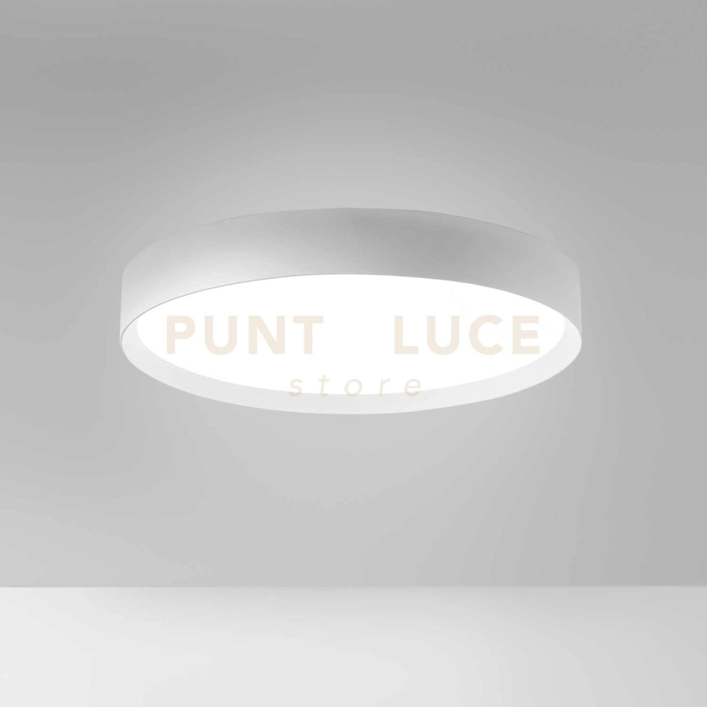 AVA P/M - PLAFONIERA IN ALLUMINIO BIANCO A LED 3000-4000K 4600-4700LM 60W DIMMERABILE D.60CM