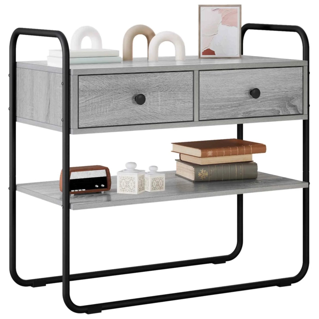 Tavolo consolle Sonoma grigio 80 x 40 x 75 cm 8007548