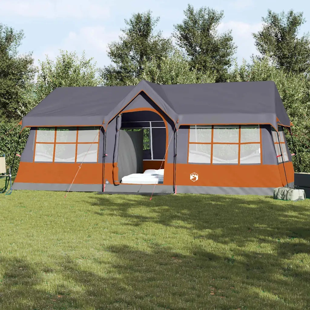 Tenda Familiare con tetto Grigio e arancione 622 x 295 x 238 cm 4100702