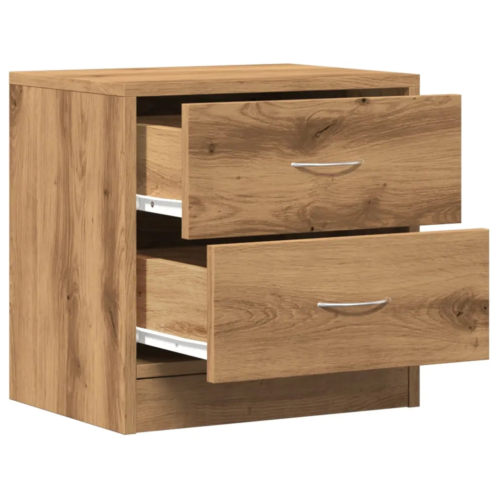 vidaXL Comodino Rovere Artigianale 40x30x40 cm in Legno Multistrato