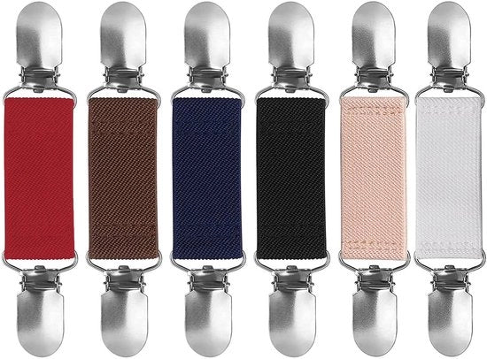 Clip per Truccare la Camicia 6-in-1 - 13 x 2,5 cm - Polyester - Clip Elastica per Cardigan