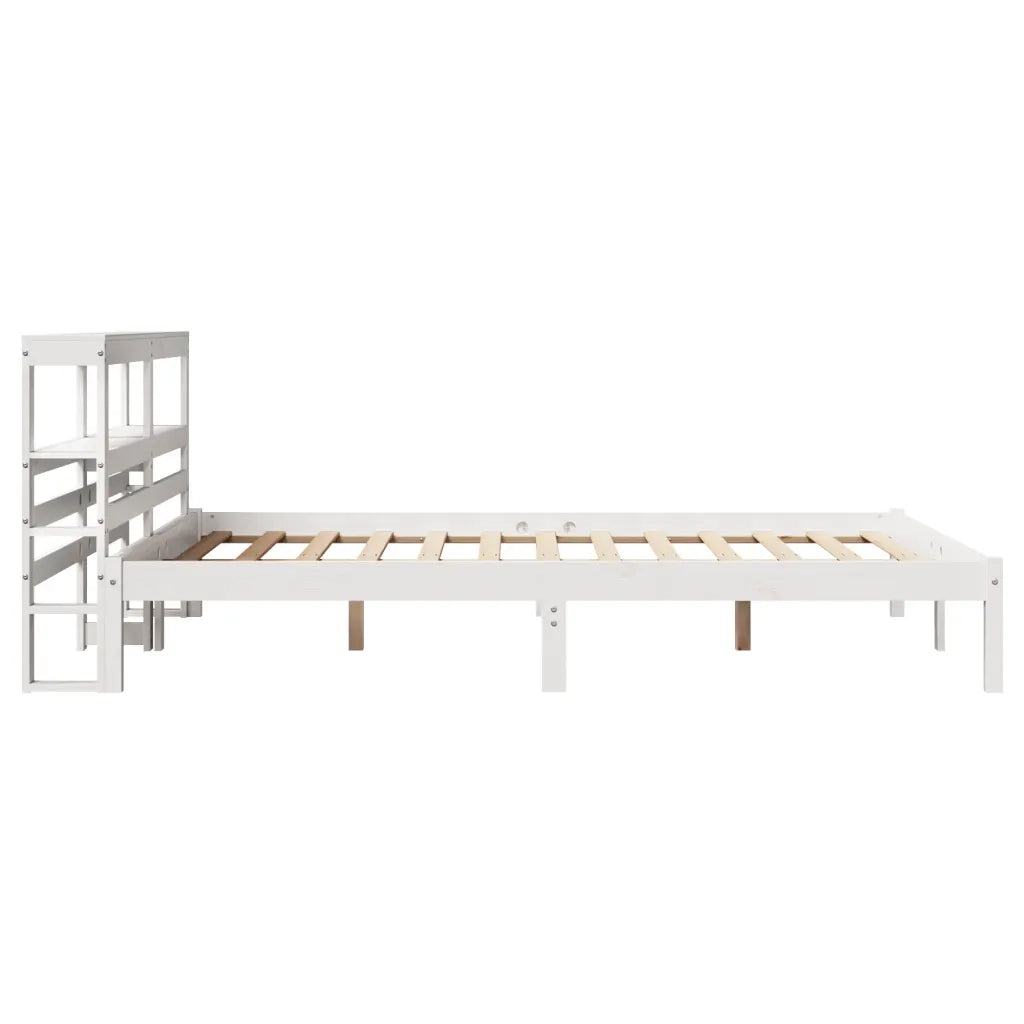vidaXL Letto senza Materasso Bianco 140x190 cm Legno Massello di Pino