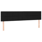 Testiera | Testata Nera 160x5x78/88 cm in Tessuto