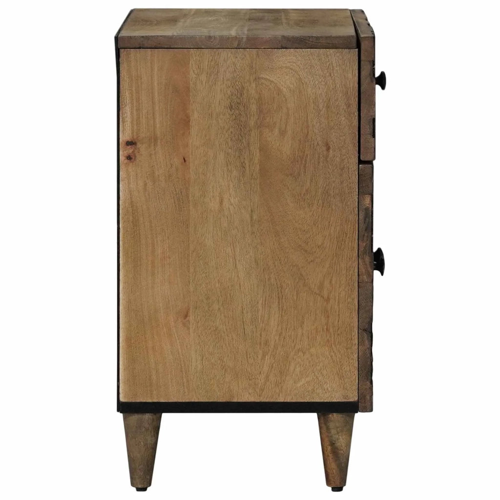Mobiletto da Letto con cassetto Marrone 50 x 33 x 60 cm
