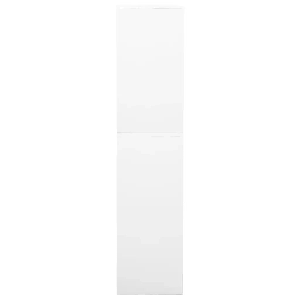 Armadio per Ufficio Bianco 90x40x180 cm in Acciaio 336417