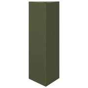 Fioriera rialzata per piante fiori terrazza giardino forma a oliva triangolare 30 x 26 x 75 cm acciaio verde 02_0038712