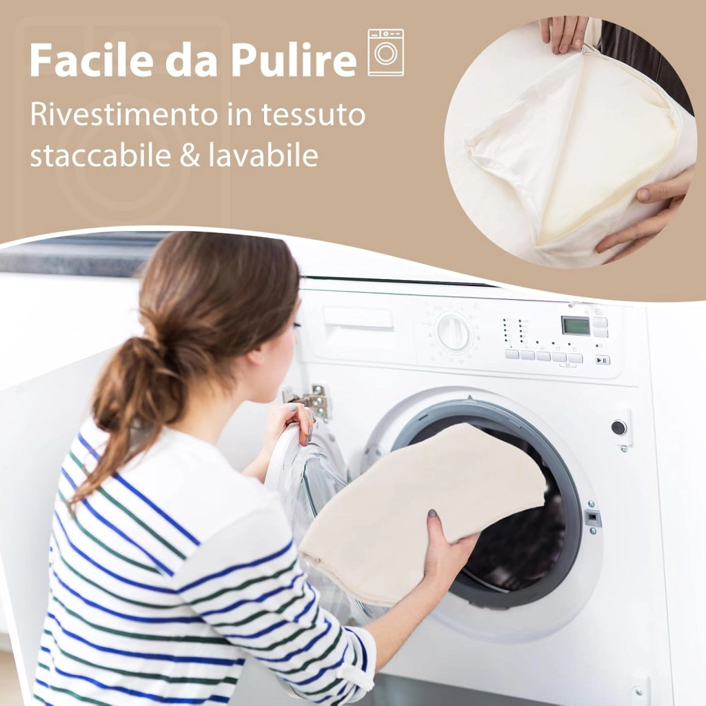 Set di 3 Cuscini a Cuneo per Letto, Cuscino Inclinabile Regolabile con Schiuma Memory Air, Set di Cuscini Alleviare il Dolore alla Schiena Collo e alle Gambe (Bianco)