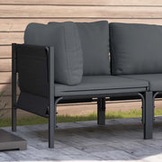 Divano da Giardino-Mobili da Esterno con cuscino Antracite 80 x 80 x 71 cm Acciaio